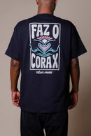 T-SHIRT FAZ O CORA X - PRETA