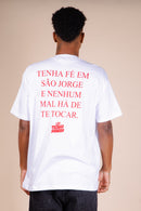 T-SHIRT TENHA FÉ EM SÃO JORGE